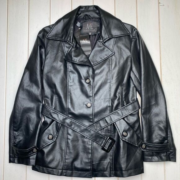 NWT Armani Exchange Leather Trench - Picture 15 of 15